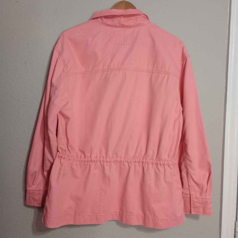 Old Navy Cinched Waist Utility Jacket In Salmon - Picture 4 of 10
